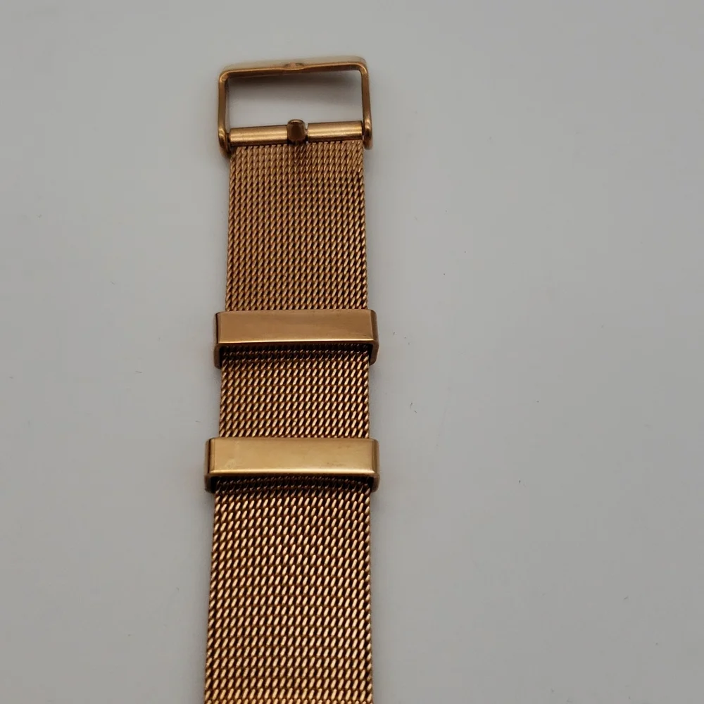 Eddie Borgo The Soho Rose Gold Watch-Woven Strap Quartz Movement